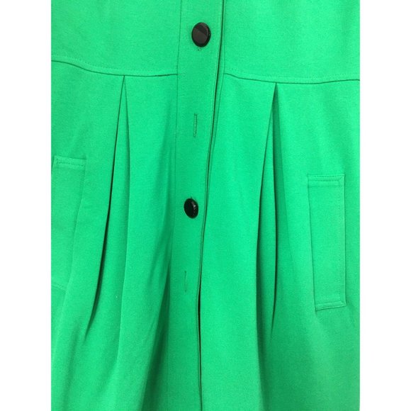 Diane Von Furstenberg green dress coat size 2 - Picture 6 of 10